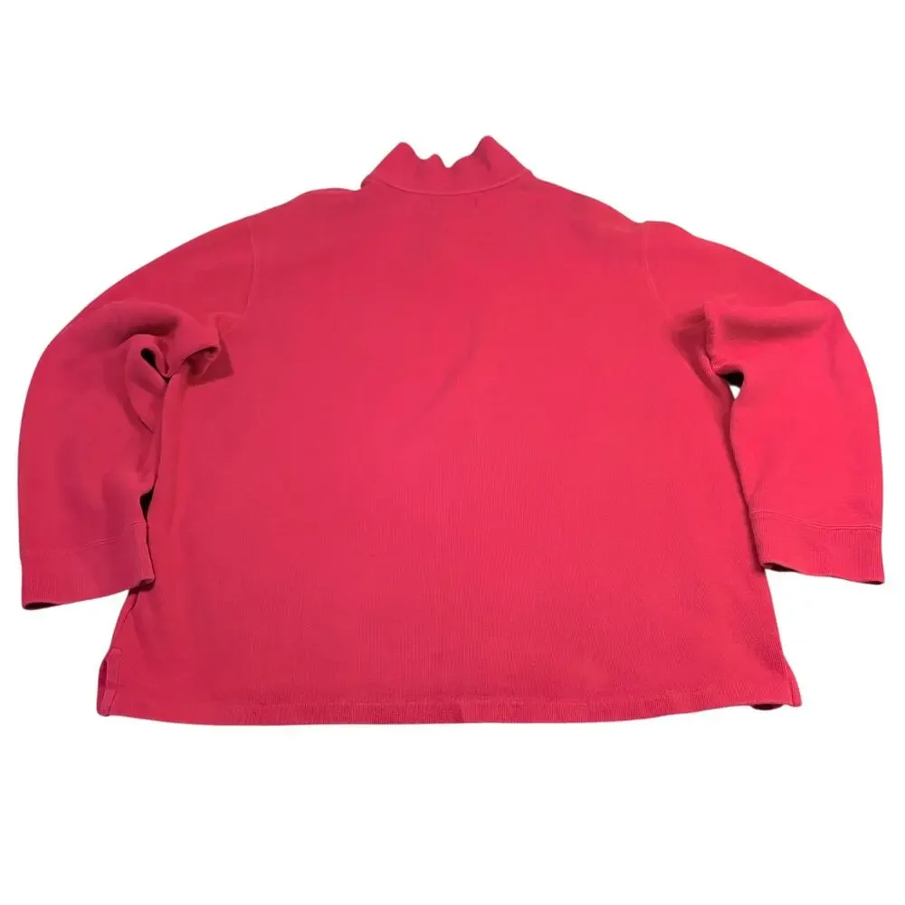 Polo Ralph Lauren‎ Men's 1/4 Zip Red Pullover Sweater Sz XXL